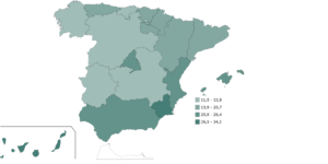 Mapa de vecinos ruidosos en España